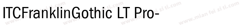 ITCFranklinGothic LT Pro字体转换